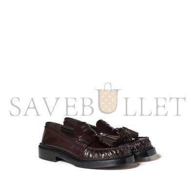 MIU MIU TASSEL LOAFERS IN POLISHED LEATHER 5D497E